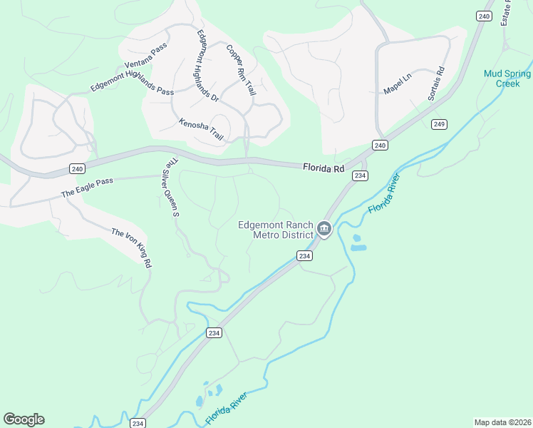 map of restaurants, bars, coffee shops, grocery stores, and more near 5944 County Road 240 in Durango