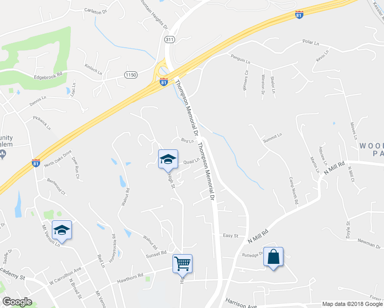 map of restaurants, bars, coffee shops, grocery stores, and more near 900 Quail Lane in Salem