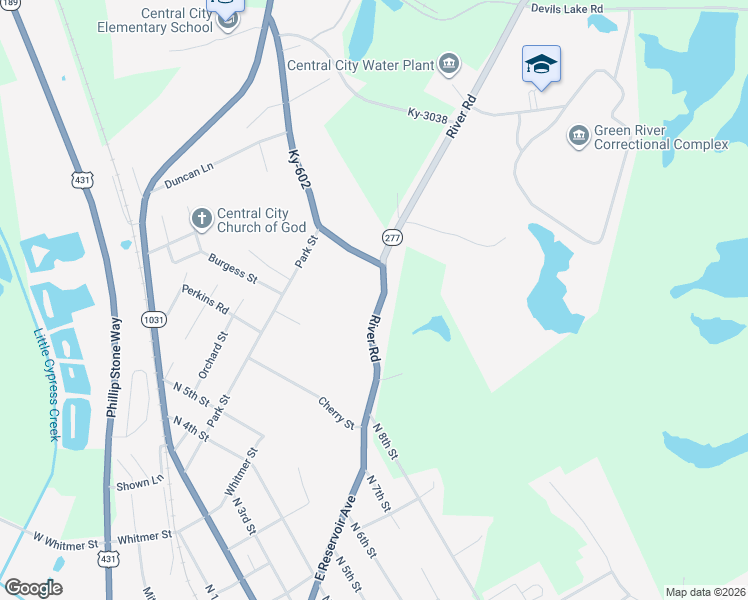 map of restaurants, bars, coffee shops, grocery stores, and more near 929 River Road in Central City