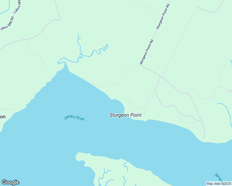 map of restaurants, bars, coffee shops, grocery stores, and more near 12815 Sturgeon Point Road in Charles City