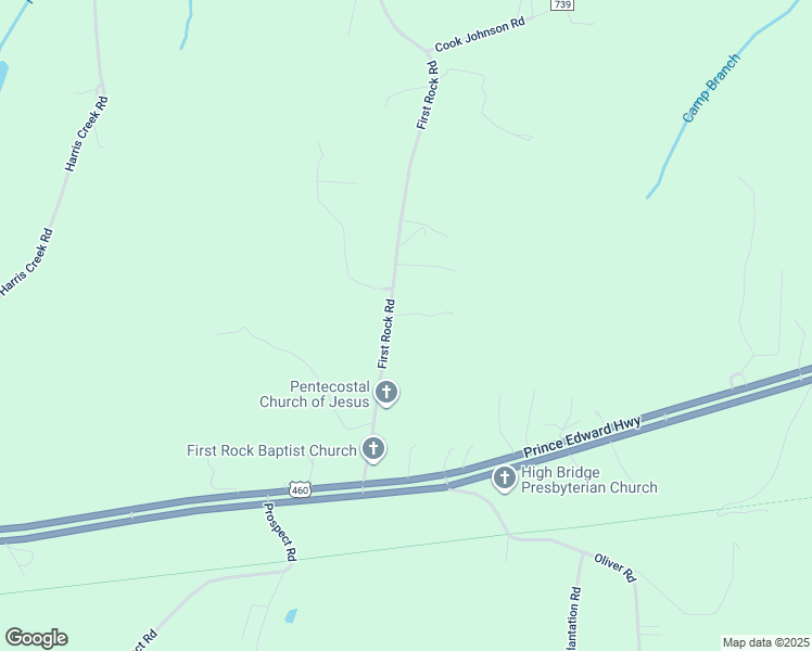map of restaurants, bars, coffee shops, grocery stores, and more near 340 First Rock Road in Prospect