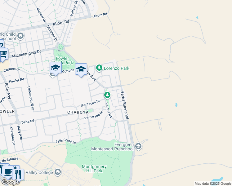 map of restaurants, bars, coffee shops, grocery stores, and more near 3701 Jasmine Circle in San Jose