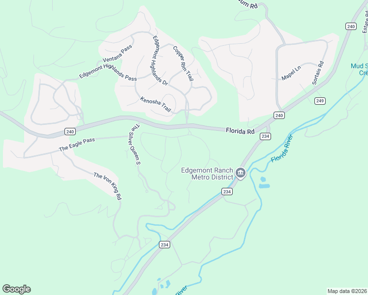 map of restaurants, bars, coffee shops, grocery stores, and more near 5944 County Road 240 in Durango