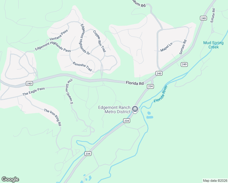 map of restaurants, bars, coffee shops, grocery stores, and more near 5944 County Road 240 in Durango