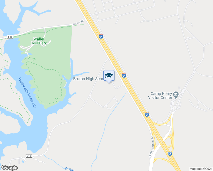 map of restaurants, bars, coffee shops, grocery stores, and more near 185 East Rochambeau Drive in Williamsburg