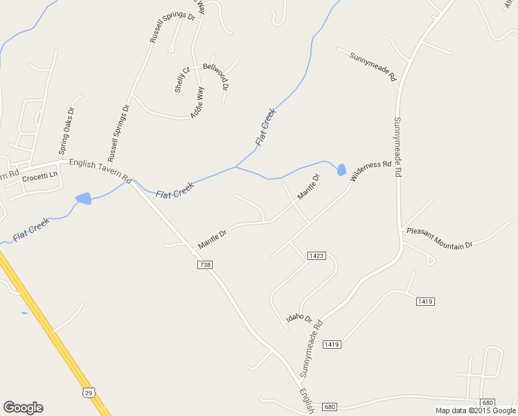 map of restaurants, bars, coffee shops, grocery stores, and more near 112 Ford Terrace in Lynchburg