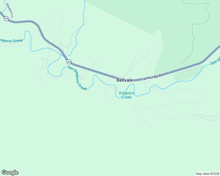 map of restaurants, bars, coffee shops, grocery stores, and more near 5090 La Honda Road in San Gregorio