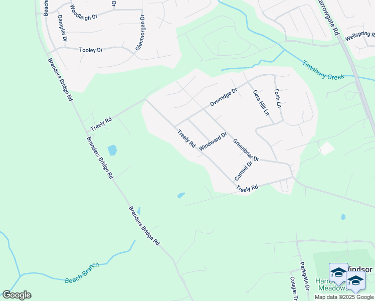 map of restaurants, bars, coffee shops, grocery stores, and more near 4621 Treely Road in Chester