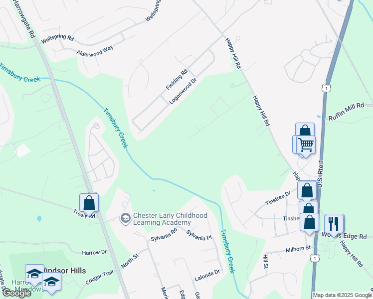 map of restaurants, bars, coffee shops, grocery stores, and more near 3131 Marobrith Drive in Colonial Heights