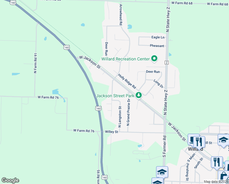 map of restaurants, bars, coffee shops, grocery stores, and more near in Greene County
