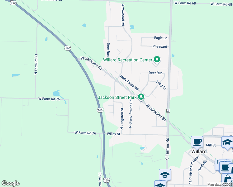 map of restaurants, bars, coffee shops, grocery stores, and more near in Greene County