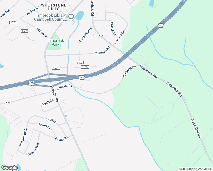 map of restaurants, bars, coffee shops, grocery stores, and more near 179 Emberly Way in Lynchburg