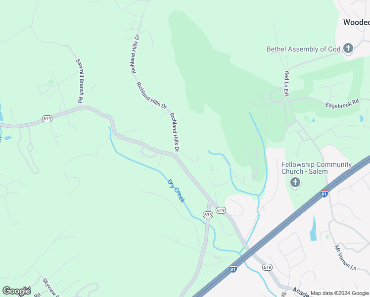 map of restaurants, bars, coffee shops, grocery stores, and more near 1542 Wanaga Way Drive in Salem