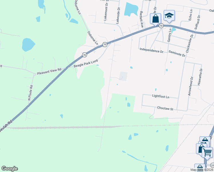 map of restaurants, bars, coffee shops, grocery stores, and more near 901 Legion Drive in Madisonville