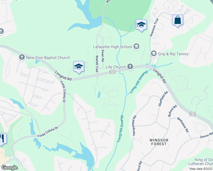 map of restaurants, bars, coffee shops, grocery stores, and more near 5313 Sloane Square in Williamsburg