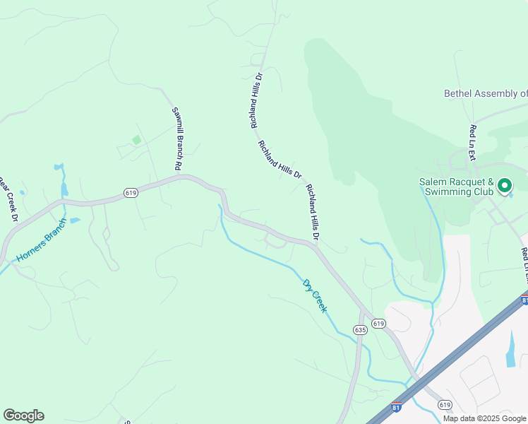 map of restaurants, bars, coffee shops, grocery stores, and more near 1611 Wildwood Road in Salem