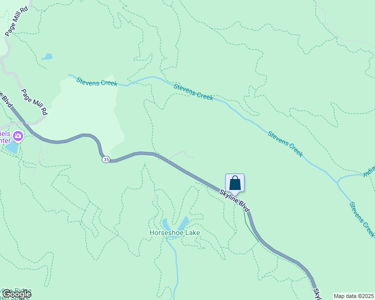 map of restaurants, bars, coffee shops, grocery stores, and more near 1185 Skyline Boulevard in Los Gatos