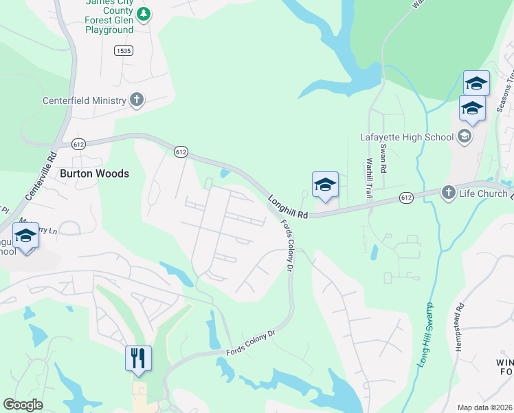 map of restaurants, bars, coffee shops, grocery stores, and more near in Williamsburg