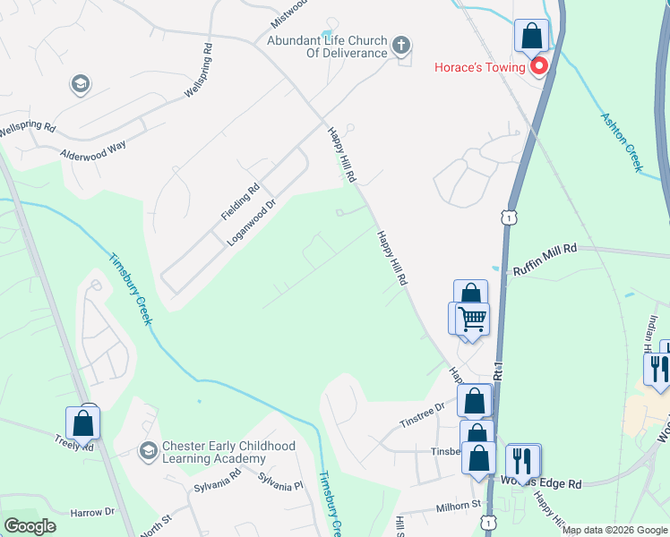 map of restaurants, bars, coffee shops, grocery stores, and more near 3001 Marobrith Drive in Chesterfield County