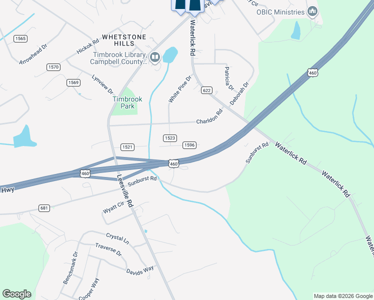 map of restaurants, bars, coffee shops, grocery stores, and more near 19-37 Hillsman Lane in Lynchburg