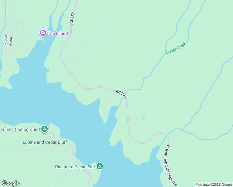 map of restaurants, bars, coffee shops, grocery stores, and more near 55500 Lake Point Drive in Bass Lake