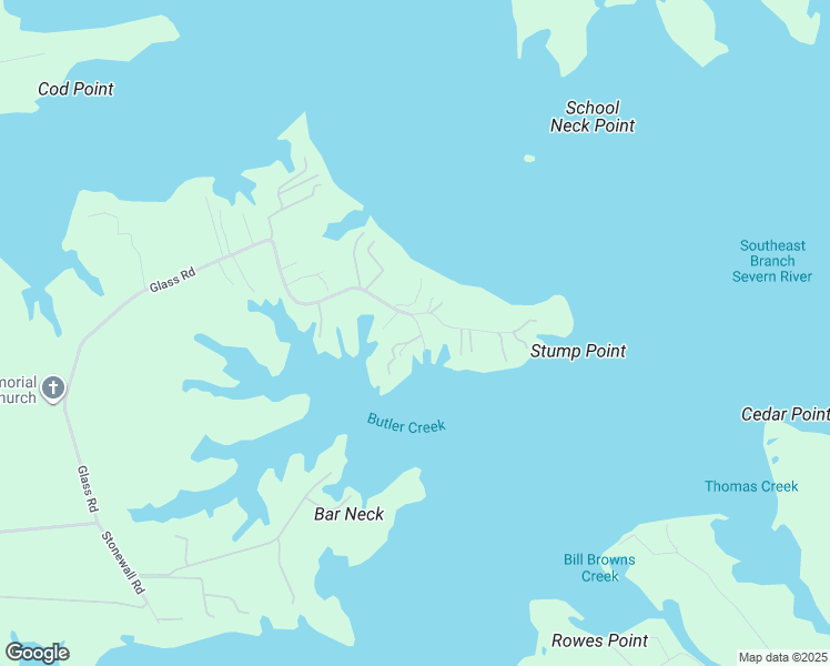 map of restaurants, bars, coffee shops, grocery stores, and more near 9688 Glass Road in Gloucester County