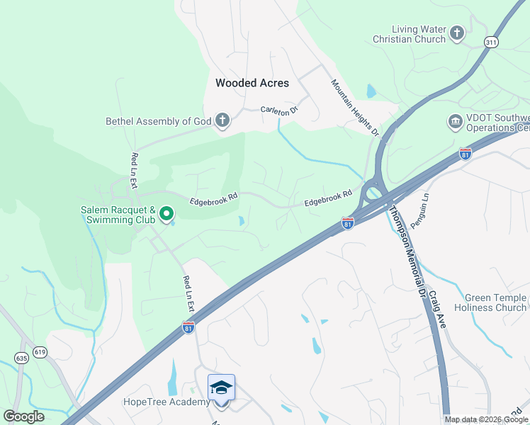 map of restaurants, bars, coffee shops, grocery stores, and more near 1373 Lilac Ln in Salem