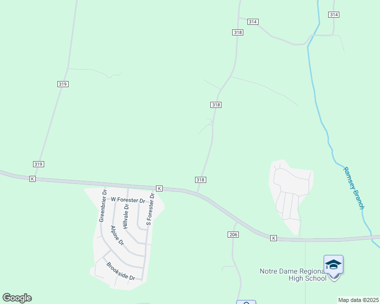 map of restaurants, bars, coffee shops, grocery stores, and more near 4816 County Road 318 in Cape Girardeau