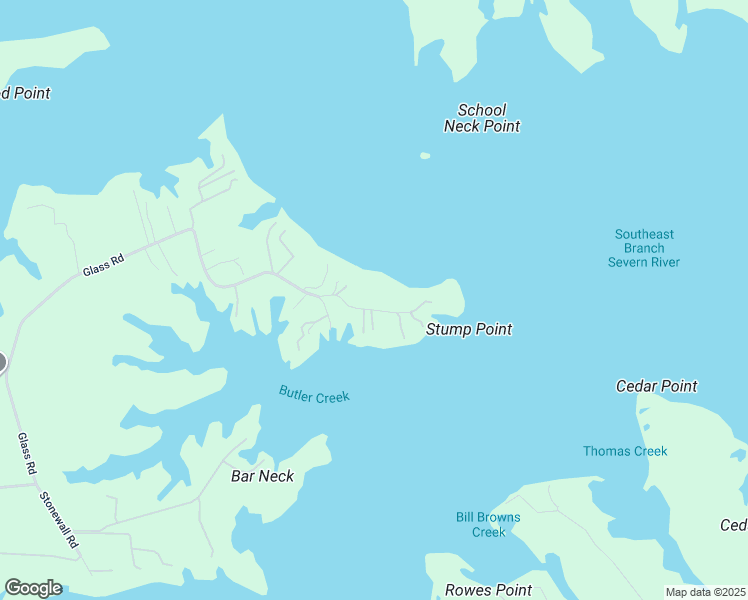 map of restaurants, bars, coffee shops, grocery stores, and more near 9141 Stump Point Road in Gloucester County