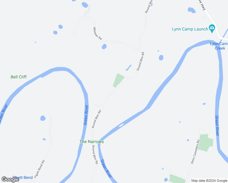 map of restaurants, bars, coffee shops, grocery stores, and more near Round Bottom Road in Hart County