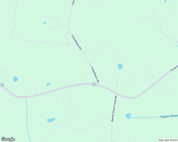 map of restaurants, bars, coffee shops, grocery stores, and more near 7480 Cheathams Road in Amelia Court House