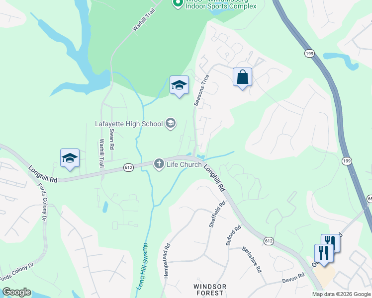 map of restaurants, bars, coffee shops, grocery stores, and more near 8 Spring West in Williamsburg