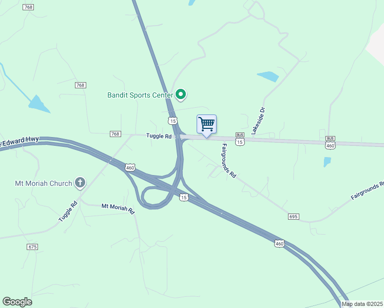 map of restaurants, bars, coffee shops, grocery stores, and more near 169 Brickett Road in Farmville