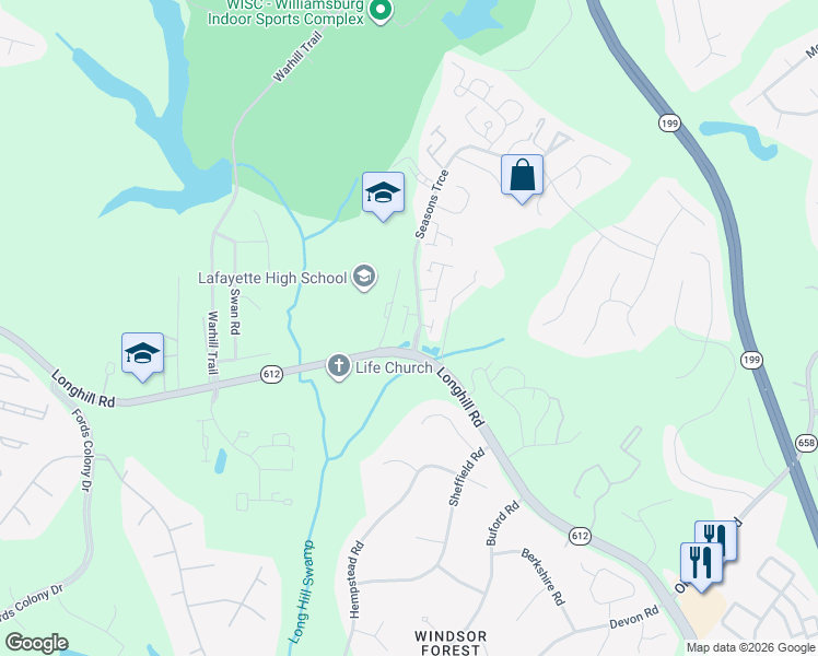 map of restaurants, bars, coffee shops, grocery stores, and more near 8 Spring West in Williamsburg