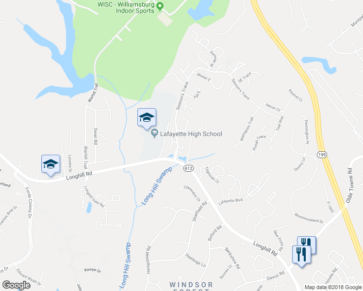 map of restaurants, bars, coffee shops, grocery stores, and more near 27 Spring East in Williamsburg