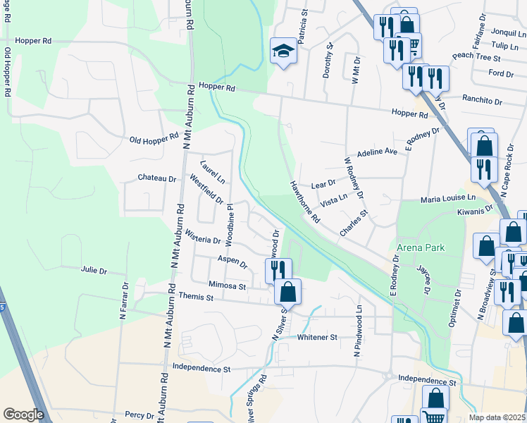map of restaurants, bars, coffee shops, grocery stores, and more near 622 Boxwood Drive in Cape Girardeau