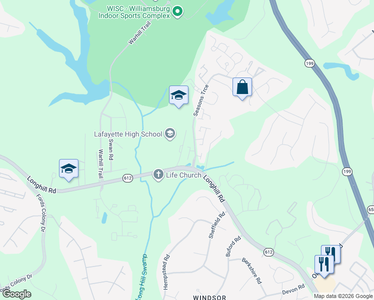 map of restaurants, bars, coffee shops, grocery stores, and more near 8 Spring West in Williamsburg