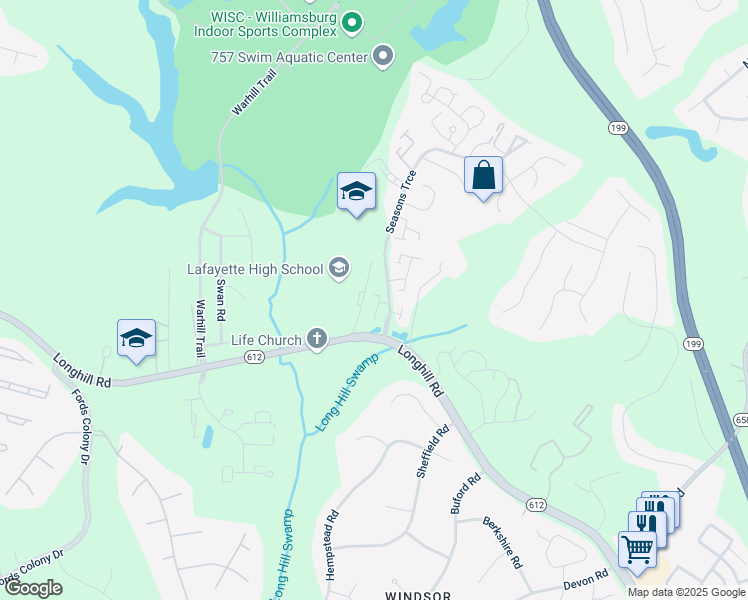 map of restaurants, bars, coffee shops, grocery stores, and more near 8 Spring West in Williamsburg