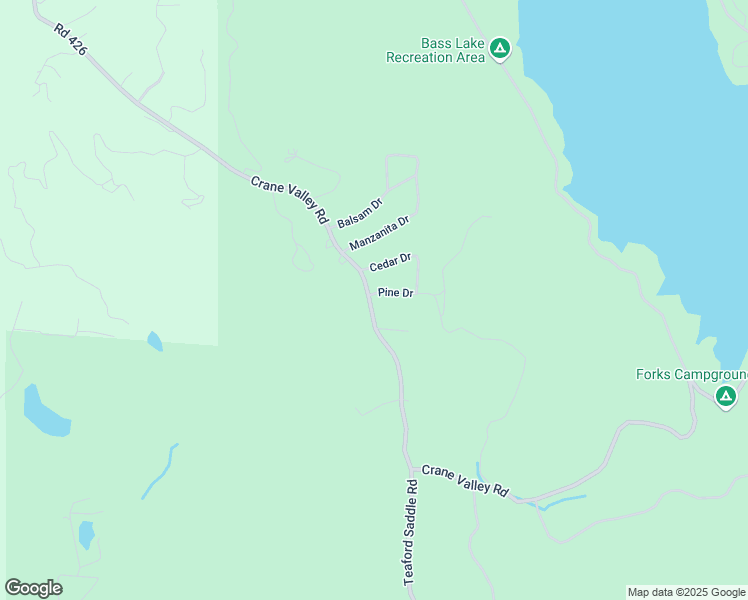 map of restaurants, bars, coffee shops, grocery stores, and more near 52830 Pine Drive in Oakhurst