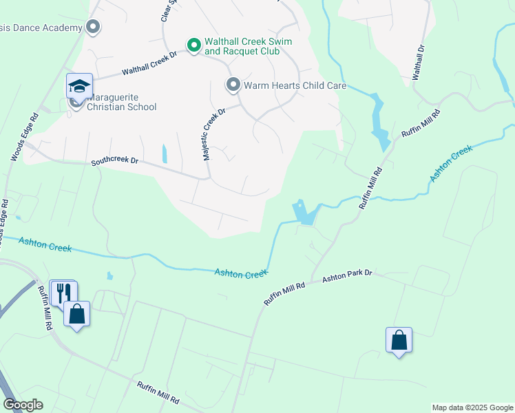 map of restaurants, bars, coffee shops, grocery stores, and more near 15212 Majestic Creek Drive in Chesterfield County