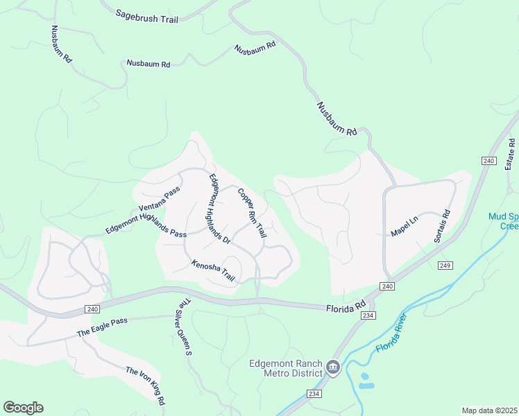map of restaurants, bars, coffee shops, grocery stores, and more near 212 Copper Rim Trail in Durango