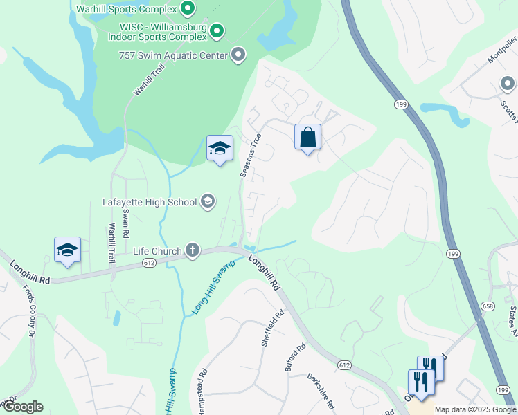 map of restaurants, bars, coffee shops, grocery stores, and more near 71 Summer East in Williamsburg