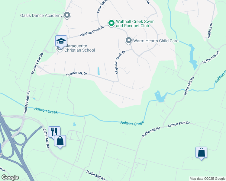 map of restaurants, bars, coffee shops, grocery stores, and more near 1430 Quiet Forest Lane in Colonial Heights