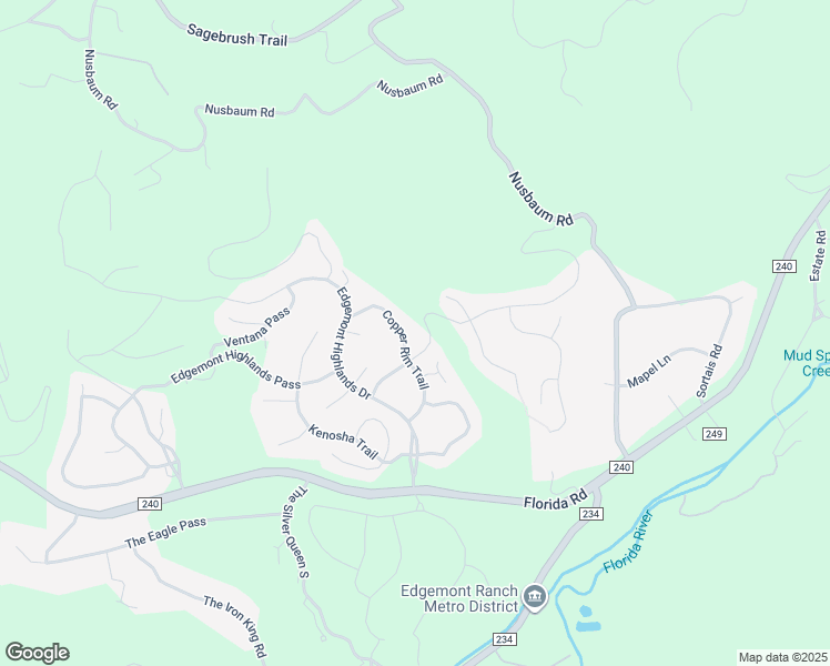 map of restaurants, bars, coffee shops, grocery stores, and more near 212 Copper Rim Trail in Durango