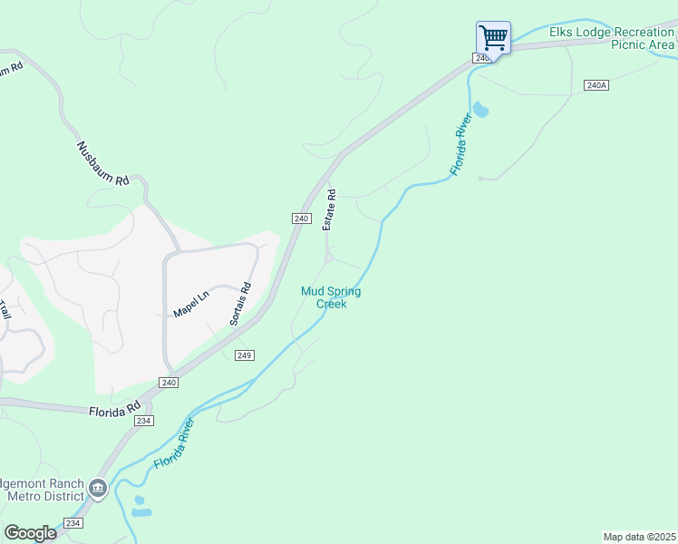 map of restaurants, bars, coffee shops, grocery stores, and more near 20 Childers Lane in Durango