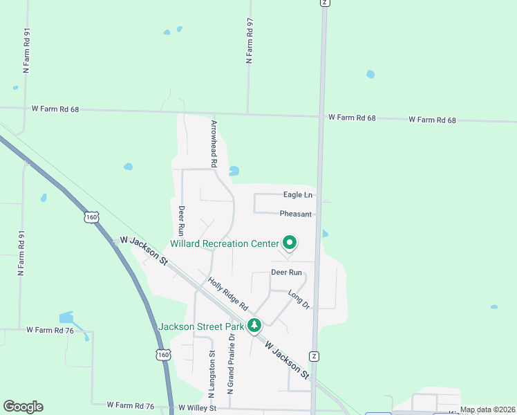map of restaurants, bars, coffee shops, grocery stores, and more near 220 Wren Rd in Willard