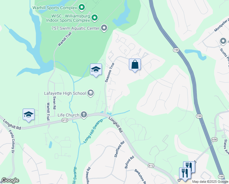 map of restaurants, bars, coffee shops, grocery stores, and more near 71 Summer East in Williamsburg