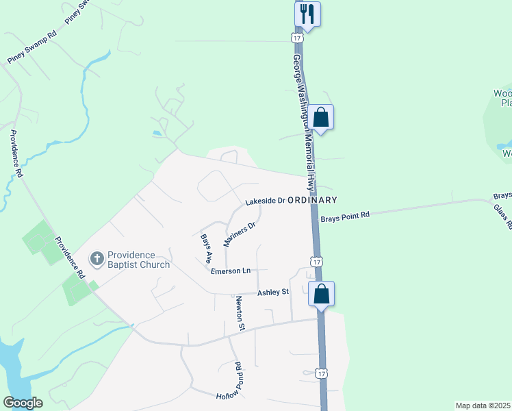 map of restaurants, bars, coffee shops, grocery stores, and more near 6946 Lakeside Dr in Hayes
