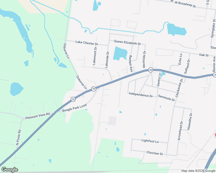 map of restaurants, bars, coffee shops, grocery stores, and more near 716 Legion Drive in Madisonville
