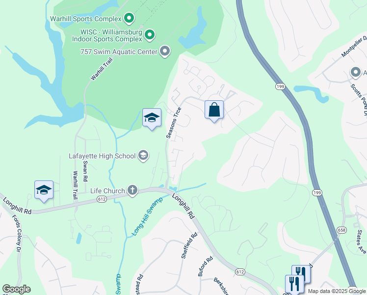 map of restaurants, bars, coffee shops, grocery stores, and more near 74 Summer East in Williamsburg